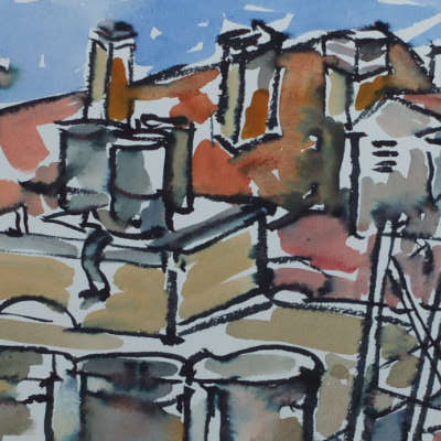 Andreas Korn: Artproduktion (Kunstraum - Aquarell in Calella) Andreas Korn: Artproduktion (Kunstraum - Aquarell in Calella)